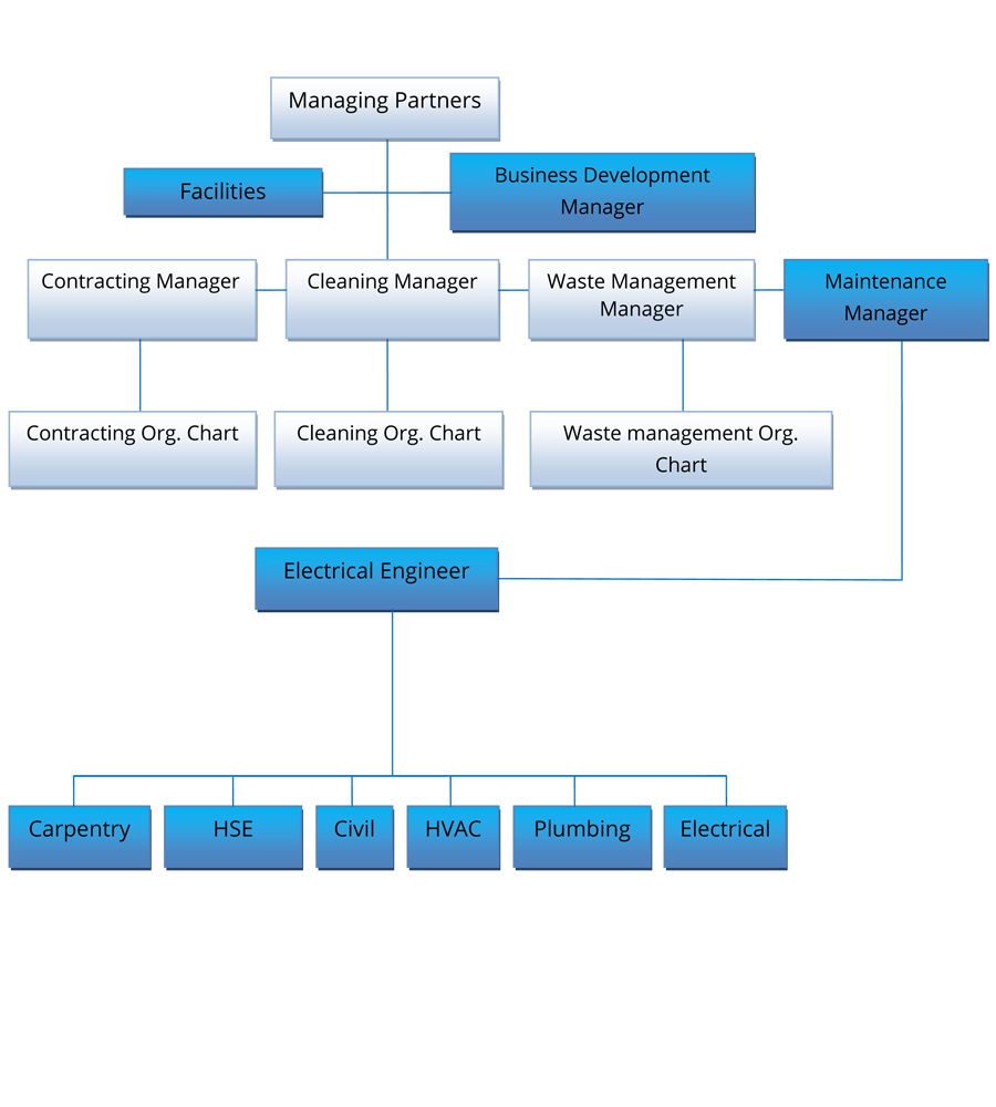 Cleaning Organization Chart